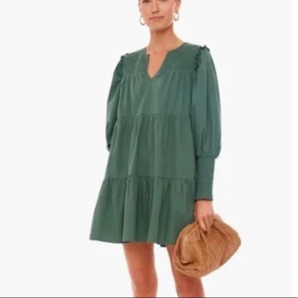green emerald velvet dress TUCKERNUCK Braid Neck DoublePocket Tweed Dress – Silver Accents main image 1